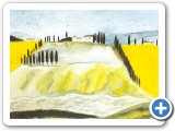 Campagna Toscana (1987, Aquarell)